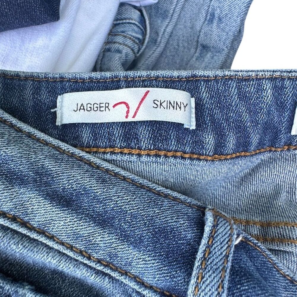 Vigoss Jagger Women's Skinny Jeans Size 28 Blue Distressed High-Rise - Picture 2 of 8